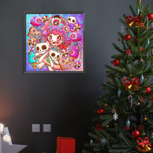 Load image into Gallery viewer, Diamond Painting - Full Round - pink hair girl (40*40CM)
