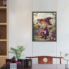 Load image into Gallery viewer, Diamond Painting - Full Round - little witch (40*50CM)
