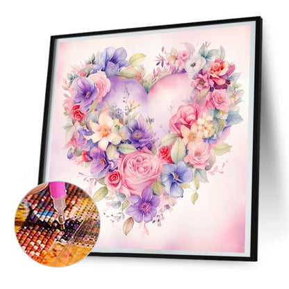 Diamond Painting - Full Round - love flower (30*30CM)