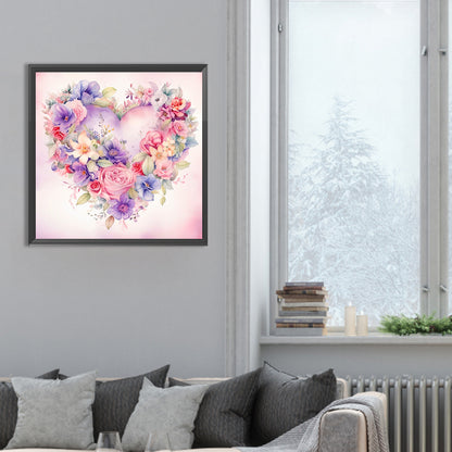 Diamond Painting - Full Round - love flower (30*30CM)
