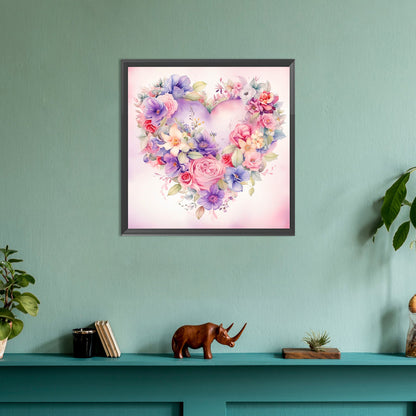 Diamond Painting - Full Round - love flower (30*30CM)
