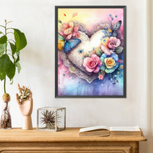 Load image into Gallery viewer, Diamond Painting - Full Round - Hearts and flowers (30*40CM)
