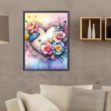 Load image into Gallery viewer, Diamond Painting - Full Round - Hearts and flowers (30*40CM)
