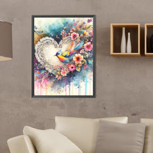 Load image into Gallery viewer, Diamond Painting - Full Round - Love and colorful bird (30*40CM)
