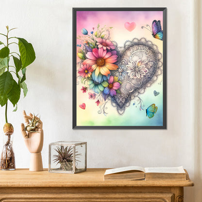 Diamond Painting - Full Round - love flower (30*40CM)