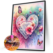 Load image into Gallery viewer, Diamond Painting - Full Round - Hearts and flowers (50*60CM)
