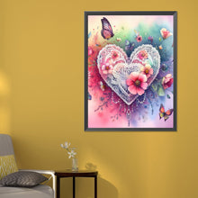 Load image into Gallery viewer, Diamond Painting - Full Round - Hearts and flowers (50*60CM)
