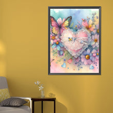 Load image into Gallery viewer, Diamond Painting - Full Round - Hearts and butterflies (50*60CM)
