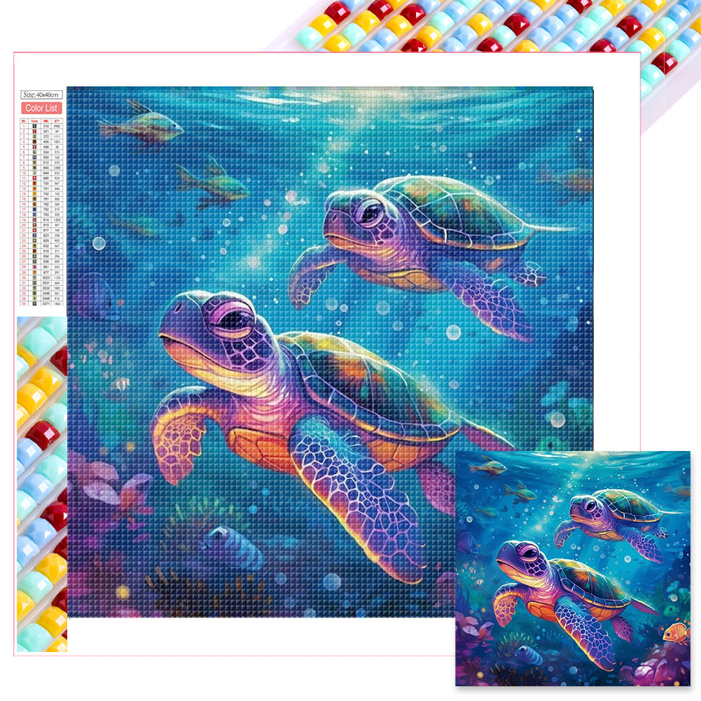 Diamond Painting - Full Square - sea turtle (40*40CM)