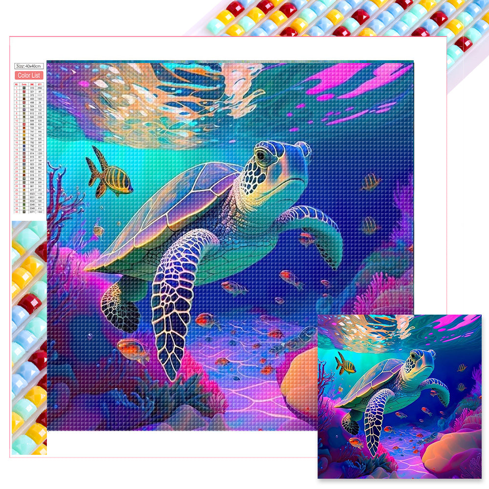 Diamond Painting - Full Square - sea turtle (40*40CM)