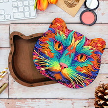 Load image into Gallery viewer, Wood Diamond Painting Jewelry Box Kit for Rings Necklace Organizer (Cat Head)
