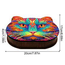 Load image into Gallery viewer, Wood Diamond Painting Jewelry Box Kit for Rings Necklace Organizer (Cat Head)
