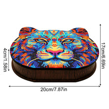 Load image into Gallery viewer, Wood Diamond Painting Jewelry Box Kit for Rings Necklace Organizer (Tiger Head
