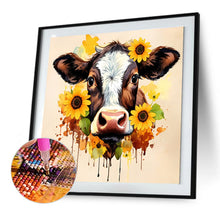 Load image into Gallery viewer, Diamond Painting - Full Round - sunflower cow (30*30CM)
