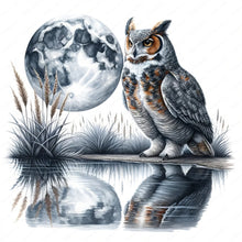 Load image into Gallery viewer, Diamond Painting - Full Round - owl (30*30CM)
