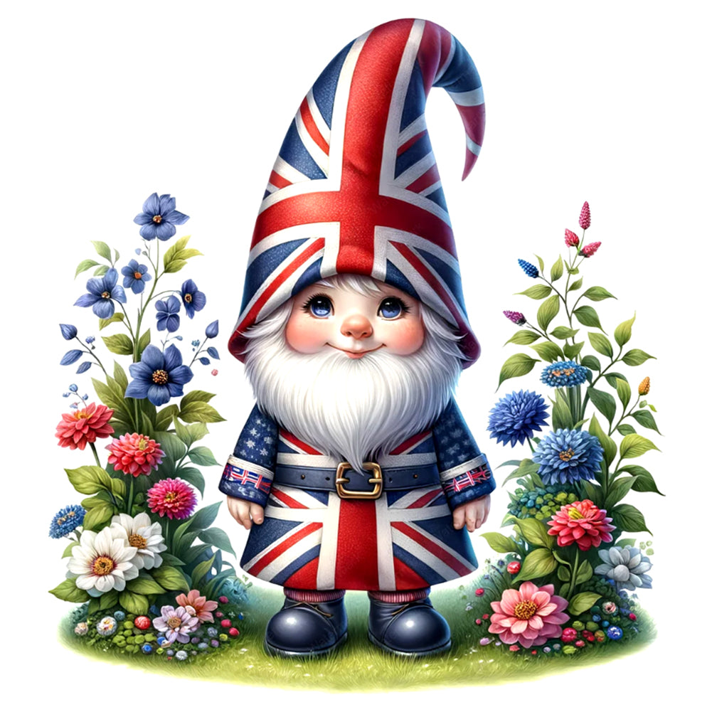 Diamond Painting - Full Round - garden gnome (30*30CM)