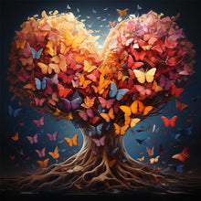 Load image into Gallery viewer, Diamond Painting - Full Square - butterfly tree (40*40CM)
