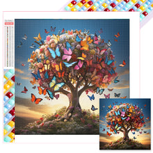 Load image into Gallery viewer, Diamond Painting - Full Square - butterfly tree (40*40CM)
