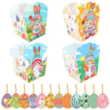 Load image into Gallery viewer, 4 Pcs Diamond Painting Easter Boxes Butterfly Sticker for Kids Easter Containers
