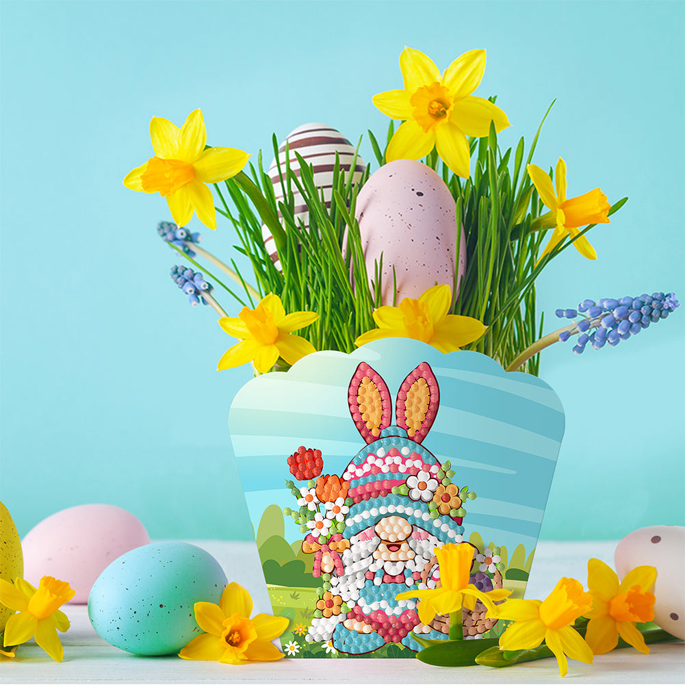 4 Pcs Diamond Painting Easter Boxes Butterfly Sticker for Kids Easter Containers