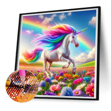 Load image into Gallery viewer, Diamond Painting - Full Round - garden unicorn (30*30CM)
