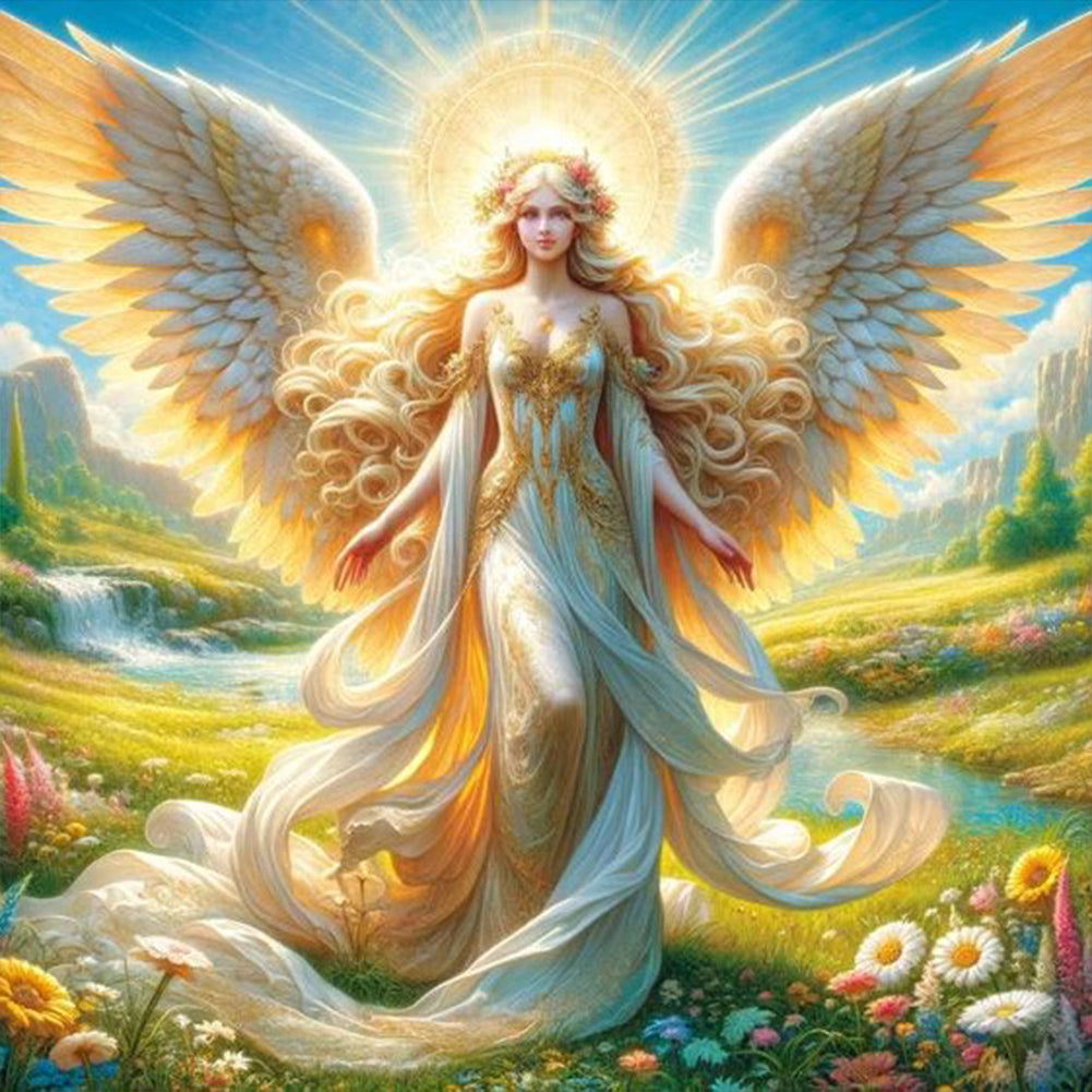 Diamond Painting - Full Round - angel girl (30*30CM)