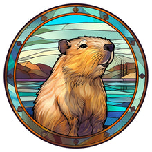 Load image into Gallery viewer, Diamond Painting - Full Round - capibala glass painting (30*30CM)
