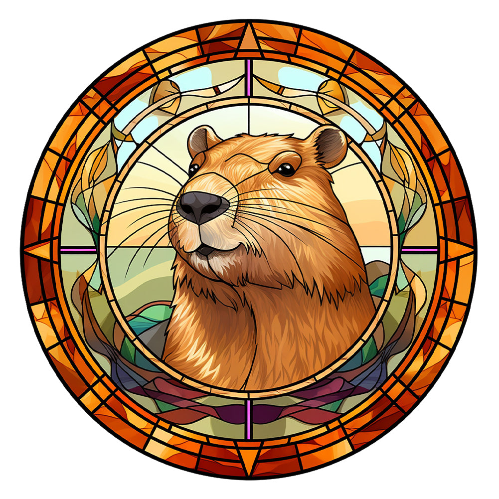 Diamond Painting - Full Round - capibala glass painting (30*30CM)