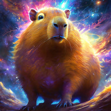 Load image into Gallery viewer, Diamond Painting - Full Round - Galaxy Capybara (30*30CM)
