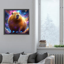 Load image into Gallery viewer, Diamond Painting - Full Round - Galaxy Capybara (30*30CM)

