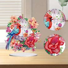 Load image into Gallery viewer, Acrylic Flowers Bird Cage Diamond Painting Tabletop Ornamen for Office Decor
