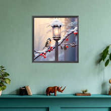 Load image into Gallery viewer, Diamond Painting - Full Round - street light bird (30*30CM)
