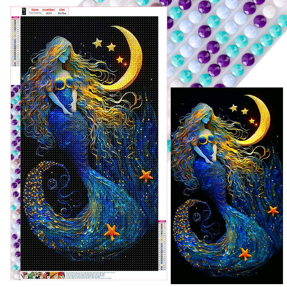 Diamond Painting - Full Round - goddess of stars and moon (40*70CM)