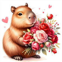 Load image into Gallery viewer, Diamond Painting - Full Round - capybara capybara (30*30CM)

