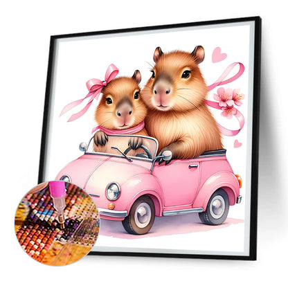 Diamond Painting - Full Round - capybara capybara (30*30CM)