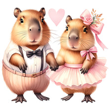 Load image into Gallery viewer, Diamond Painting - Full Round - capybara capybara (30*30CM)
