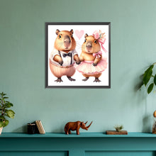 Load image into Gallery viewer, Diamond Painting - Full Round - capybara capybara (30*30CM)
