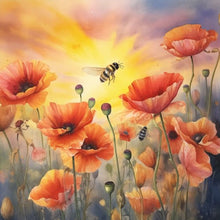 Load image into Gallery viewer, Diamond Painting - Full Round - poppy flower (30*30CM)

