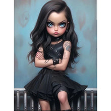 Load image into Gallery viewer, Diamond Painting - Full Round - sweet cool girl (30*40CM)
