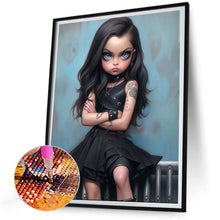 Load image into Gallery viewer, Diamond Painting - Full Round - sweet cool girl (30*40CM)
