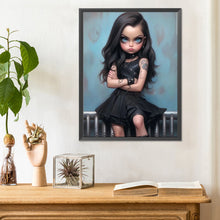 Load image into Gallery viewer, Diamond Painting - Full Round - sweet cool girl (30*40CM)
