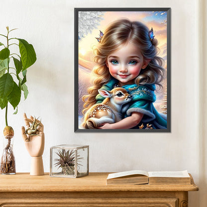 Diamond Painting - Full Round - sweet girl (30*40CM)