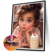 Load image into Gallery viewer, Diamond Painting - Full Round - sweet girl (30*40CM)
