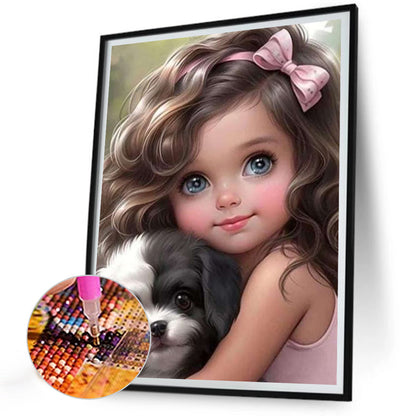 Diamond Painting - Full Round - sweet girl (30*40CM)