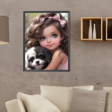 Load image into Gallery viewer, Diamond Painting - Full Round - sweet girl (30*40CM)
