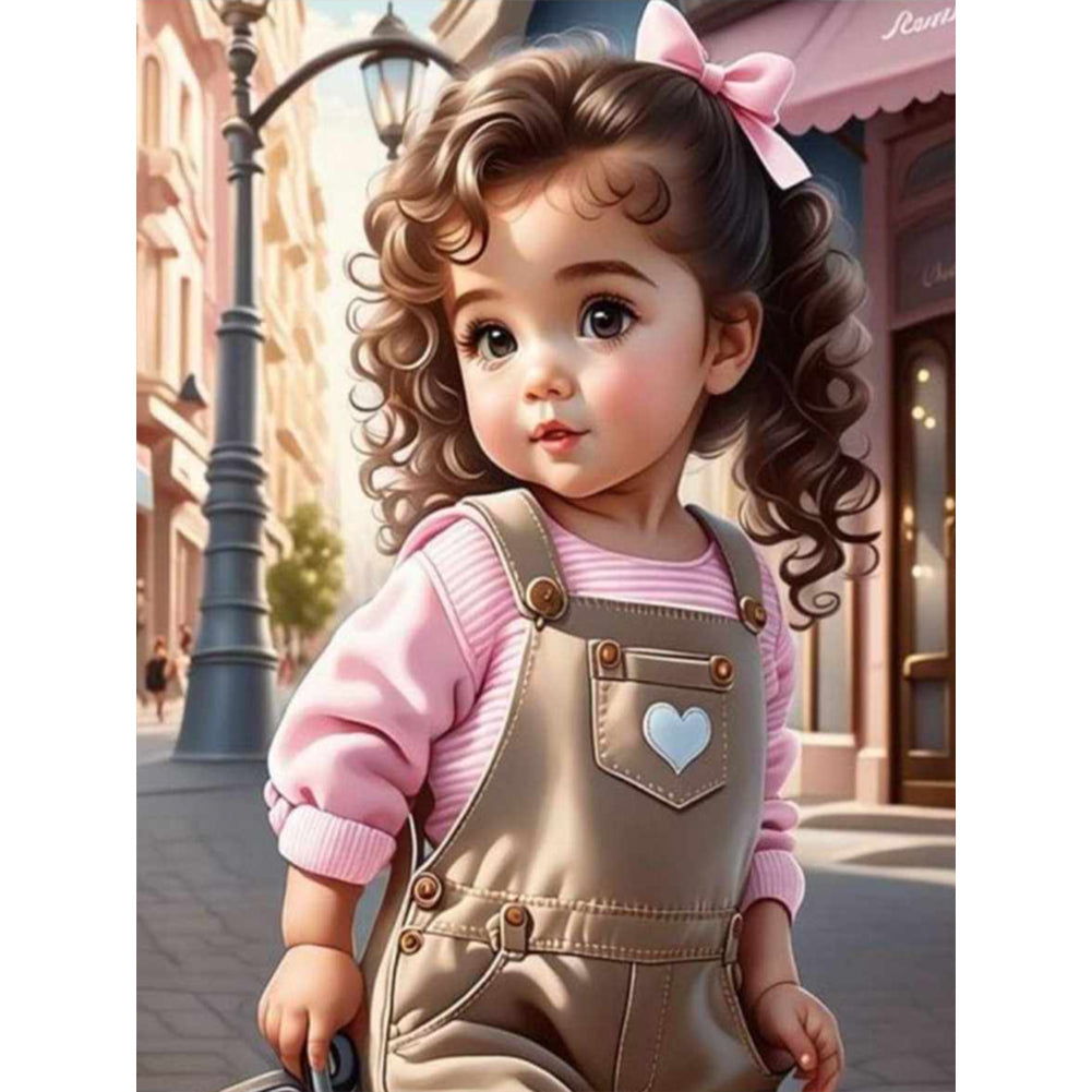 Diamond Painting - Full Round - sweet girl (30*40CM)