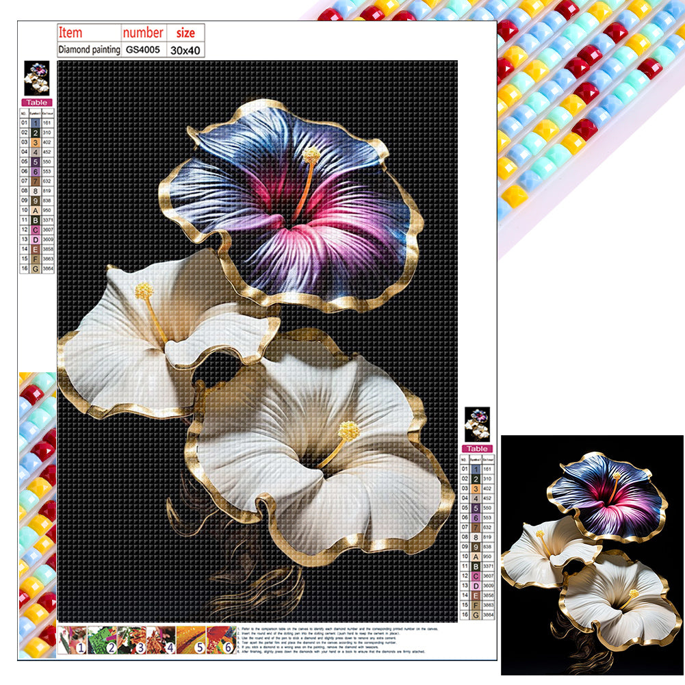 Diamond Painting - Full Square - texture flower (30*40CM)