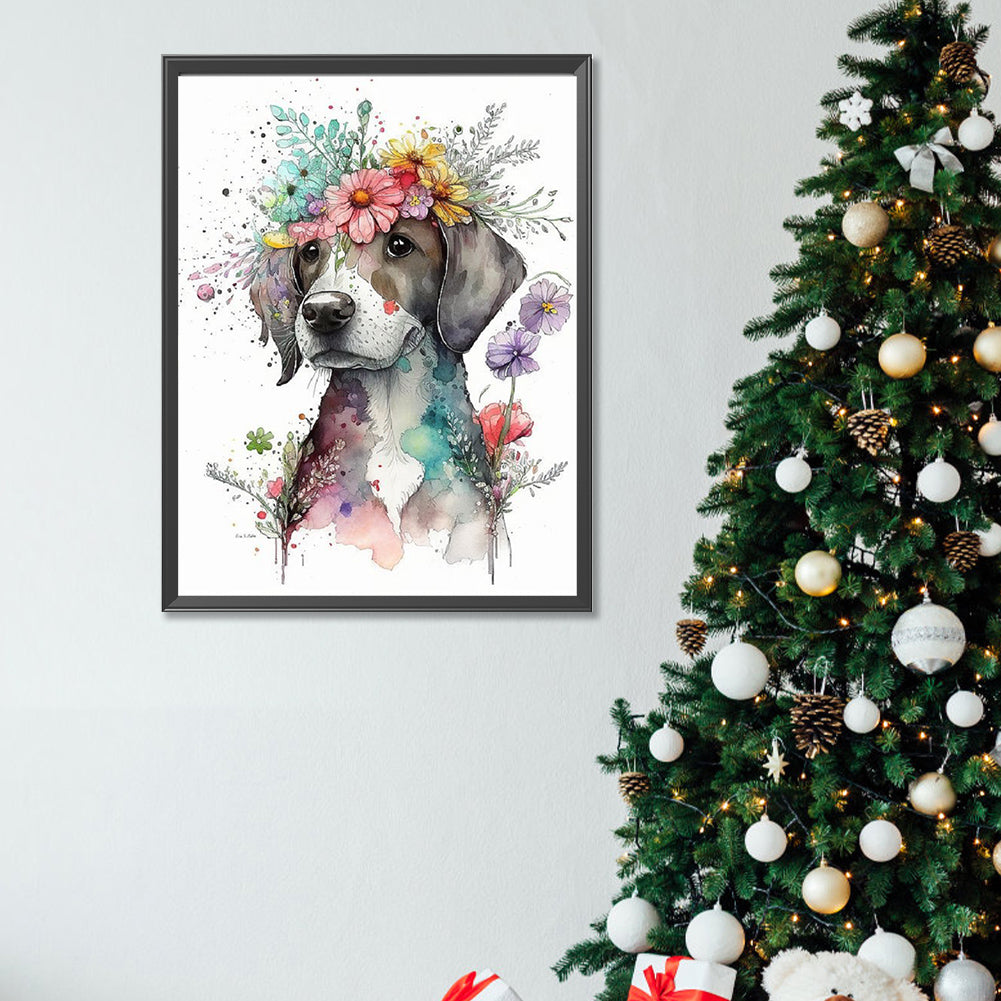 Diamond Painting - Full Square - Ink dog (30*40CM)