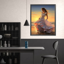Load image into Gallery viewer, Diamond Painting - Full Square - seaside girl (40*50CM)
