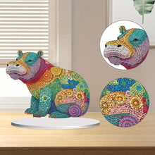 Load image into Gallery viewer, Acrylic Hippo Diamond Painting Desktop Decorations for Home Office Desktop Decor
